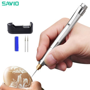 SAVIO Engraver Grinder Mini Cordless Electric Drill 3.7V Cordless Grinding Machine With Battery Rechargeable Dremel Engraver Pen
