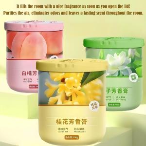 Household Solid Fragrance Balm Bedroom Aromatherapy Bathroom Air Freshener Deodorizer Toilet Odor Removal Indoor Long-lasting