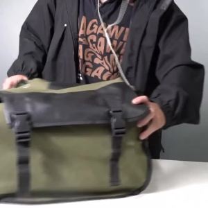 Waterproof Bicycles Pannier Bag Universal Saddlebag for Bicycle Motorcycle Bag Canvas Back Seat Luggage Bags