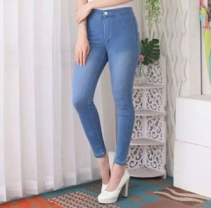 DEMETERJEANS - Celana Panjang Highwaist Soft Jeans Melar Wanita | Celana HW Jeans Premium