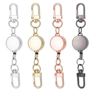 Móc Khóa Kim Loại Đa Năng Có Thể Mở Rộng Có Khóa Kéo Bằng Kim Loại Móc Khóa Đa Năng Cho Thẻ Công Việc Và Thẻ Truy Cập