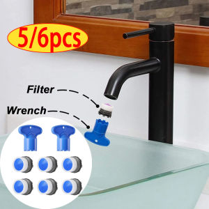 5/6Pcs Faucet Aerator Repair Replacement Tool Spanner  Aerator Wrench Sanitary Ware Faucet Inflator Filter Tool （Three models）