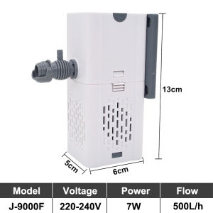 Aquarium Filter Pump Fish Tank Submersible Silent Air Oxygen Aerator Internal Water Pump Aquarium Air Pump Wave Maker 220v