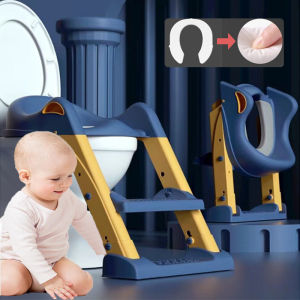 Folding Baby Toilet With Ladder Boys And Girls Toilet Frame Step Kids Staircase Toilet Seat