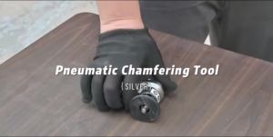 Mini Pneumatic Chamfering Machine 45° Portable Deburring Beveling Trimming Chamfer Tool with Replacement C/R Blade & Bearing