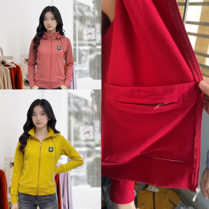 [ Rẻ Vô Địch] Áo Khoác Da Cá Chống Nắng Có Khóa Kéo Mũ Rời Tháo Lắp Linh Hoạt Mặc Hằng Ngày