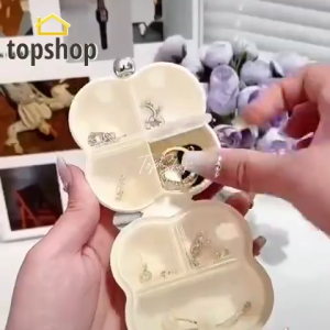 Portable Flower-Shaped Pill Sealing Box 7 Grids jewelry Storage Box Moisture-Proof Pill Sealed Box with Compartments
