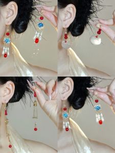 Chinoise Style Butterfly & Dragonfly Alloy Earrings: Vintage Court Style Fashion Jewelry for Women with Silver & Gold Plating