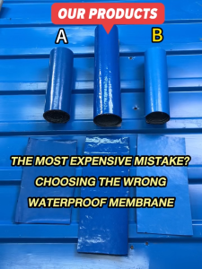 Authentic Color steel tile PVC waterproof self-adhesive membrane(2rd Gen)-Roof Waterproofing Heat Insulation Tape sealant waterproof Roof leak repair Width 20cm/50cm/1m
