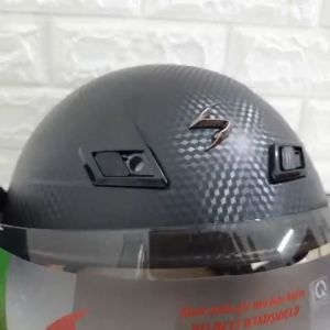 MŨ BẢO HIỂM NỬA ĐẦU VÂN CARBON LÓT THÁO RỜI CAO CẤP CHÍNH HÃNG SOVAX