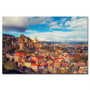 500/1000/1200/2000PCS Jigsaw Puzzle Tbilisi Georgia Cityscape Landscape Art For Adults Family Fun Relaxing Brain Teaser Gift