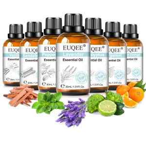 EUQEE 30ml Lavender Aromatherapy Essential Oil Sandalwood Eucalyptus Peppermint Citronella Vanilla Cinnamon Reed Diffuser Oils