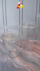 Thinwall Cup Injection Tebal / Gelas Plastik Inject 12oz 380ml 16oz 500ml 24oz 700ml isi 25pcs