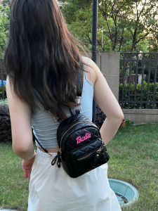 Mini Shoulder Bag Leather Backpack Womens Outdoor Fashion Korean Style Soft PU Material Compact Size Youth Casual Style