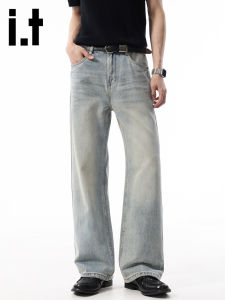 izzue | Quần Jeans Nam Phong Cách Retro Mỹ Dáng Casual Mùa Thu