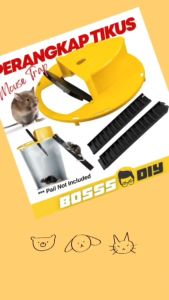 Jebakan Tikus Mouse Trap Reusable Flip and Slide Bucklet Lid