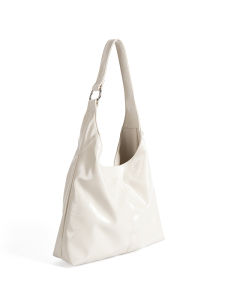 Dotlyn Retro Lazy Style Large Capacity Oil Wax Leather Single Shoulder Bag Simple Student Class Handheld Tote Bag for Women