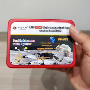 Đèn Pin Đội Đầu Siêu Sáng Zoom Xa Gần SG 505 Tích Hợp 2 Led Ánh Sáng Trắng Vàng Pin Sử Dụng 15 Tiếng