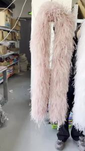 Lake Blue 4 6 8 10 15Ply Ostrich feather Boa Shawl 2Meters for Wedding Party Carnival Costume Skirt Tops Sewing Decor Customized