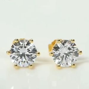 Anting Tusuk Titanium Nagita Slavina Permata Hexagonal Terbaru Anti Karat Tidak Luntur