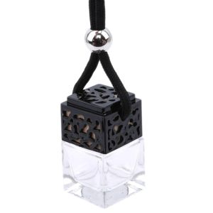 Air Freshener Ornament Perfume Bottle Pendant Essential Oils Auto Car Perfume Bottle Hanging Glass Bottle Car-styling