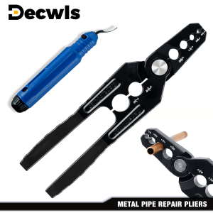 New Manual Copper Tube Rounding Pliers Home 6 Holes 1/4" 3/8" 1/2" 5/8" 3/4" 7/8" Flat Pipe Repair Pliers pipe Repair Tools