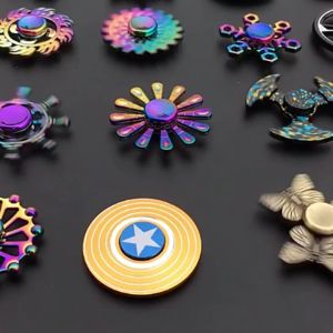 Finger Spinner Stuffer for Toys Metal Spinner Gyro Colorful Fidget Spinner Zinc Alloy Decompression Toy