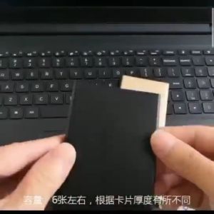 Premium RFID block aluminium card holder auto pop up dompet kartu ktedit otomatis J48