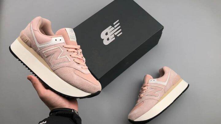 Women's 574 rose gold casual sales sneakers