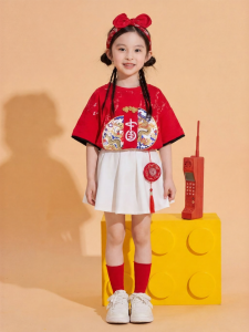 Gasvr | Summer Chinese Style Dragon Design Girl Dance Performance Set