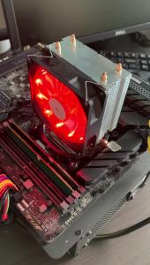 Quạt Tản Nhiệt CPU Red Light Với 2 Ống Dẫn Nhiệt Dành Cho Intel LGA 775-2011 X79 X99 AM5 AM4 - Quạt Tản Nhiệt Tháp PC 92mm