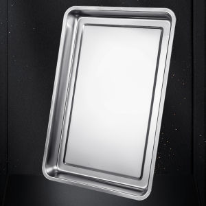 HANXIAO | Thickened Rectangular Stainless Steel Serving Tray