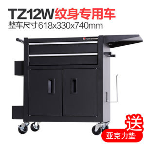 Multi-Functional Tattoo Workbench Tool Cabinet Storage Platform Metal Push Cart Zenze Tattoo Equipment Beauty Makeup Tools