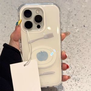 เคสโทรศัพท์แบบโปร่งใสสำหรับ Apple 16 pro 15 14 pro Max 13 pro 11 Female INS ใหม่ 12 16 plus 7/8 ป้องกันการตกหล่น XR สำหรับ iPhone