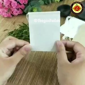 Combo 100 túi lọc trà GIẤY CÓ DÂY có dây rút đầy đủ kích thước