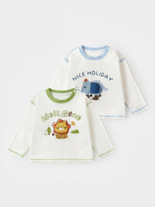 CUTEPANDAS | Quần Áo Trẻ Em Cotton Tay Dài Hình Thú