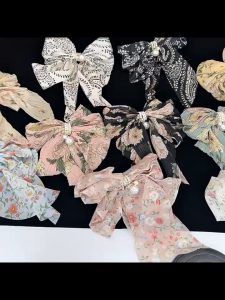 กิ๊บติดผมโบว์ โบว์น่ารักๆ ที่หนีบผม มี 4 สี