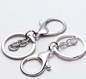 FR-C1276 Gantungan Kunci Model Lobster Clasp Cincin Rantai Mini / Keychain Gantungan Kunci Ring