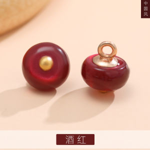 กระดุมมุกสไตล์จีนใหม่สุดหรูหรา กระดุมเสื้อเชิ้ต กระดุมเสื้อผ้าชั้นบน กระดุมปักลายดอกไม้ กระดุมเสื้อผ้าแบบจีนโบราณ