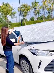 H&A Car cover car windshield sunshade thickened Sun Visor UV protection car cover windshield sunshade