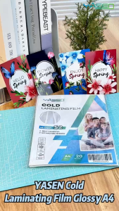 Cold Laminating Film A4 Yasen 80 Microns Matte Glossy Glitter PVC for Photos Stickers Pack