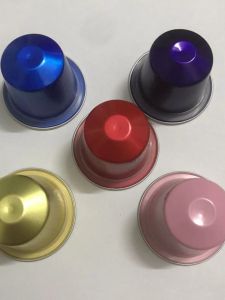 แคปซูลกาแฟอลูมิเนียมแบบใช้แล้วทิ้งสําหรับเครื่องชงกาแฟ Nespresso Xiaomi Heart Desire พร้อมสติกเกอร์แบบมีกาวในตัว