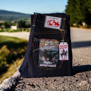 Vhagar 16Oz - Pants Denim Selvedge Accent - Extra Black Deep Indigo - Izquerda Co - ( Free Refresher )