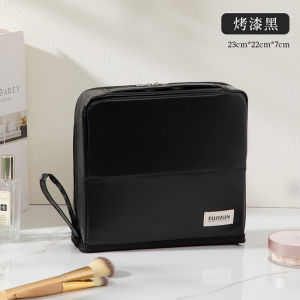 Large Capacity Portable Japanese Style Standing Makeup Bag Multi-Functional Layered Storage Oxford Cloth Travel Bag Organizer