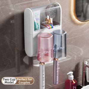 Joybos | Dust-proof Drill-free Toothbrush Holder Electric Toothbrush Mount