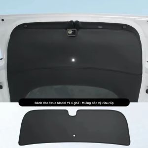 Tesla Model YL 6 Chỗ Ngồi Bằng Da Tấm Bảo Vệ Cốp Sau Phụ Kiện Nội Thất Ô Tô Tấm Bảo Vệ Chống Bẩn Cho Lớp Lót Hàng Hóa Phía Sau
