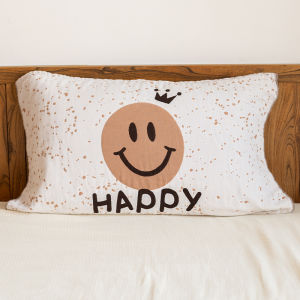 Smiling Face Cotton Pillowcases Pure Cotton Sweat Absorbent Single Person Home Use Womens Pillow Towels New Arrival