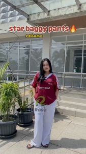 THREE STARS BAGGY PANTS KOREAN LOOK - KULOT LOOSE PANTS MODEL GOMBRANG