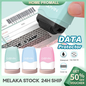 Privacy Roller Stamp Self-Inking Identity Theft Protection Confidential Data Guard Refillable Private Stamp Roller Name Address Remover Stamp 隐私滚筒印章