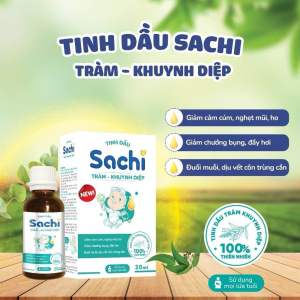 Tinh Dầu Tràm Khuynh Diệp SACHI 30ml cho Bé - Giúp Xua Muỗi Làm Ấm Phòng Cảm Lạnh SHC U1015